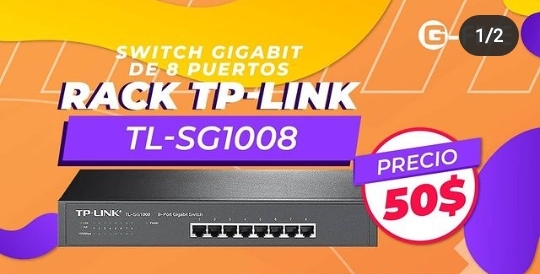 Switch 8 puertos  Gigabit